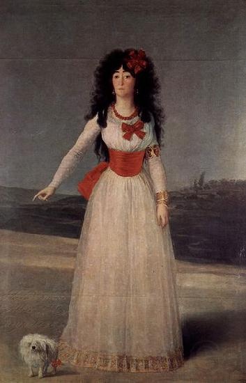 Francisco de Goya Duchess of Alba - The White Duchess Norge oil painting art